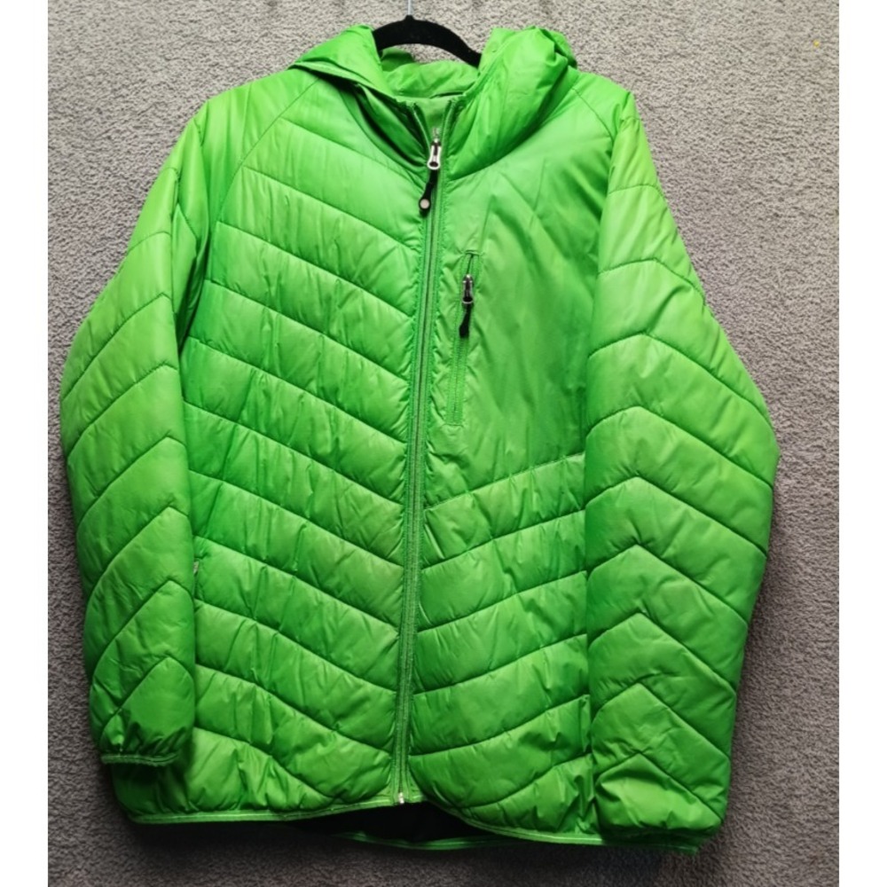 Clique Crystal Mountain Jacket Men's XXL Green Hooded Puffer